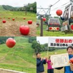 🍎速報：極楽温泉スキー場、プレオープンで「雪不足」を逆手に！競技種目は「巨大リンゴ投げ」に決定！